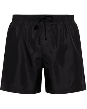 Balmain Badeshorts Mit Logo-Applikation - Schwarz