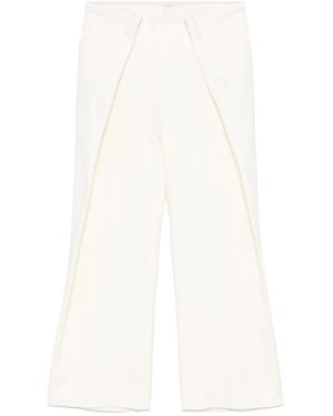 ROKH Pantalones anchos con pinzas - Blanco