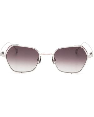 Matsuda Sonnenbrille Mit Geometrischem Gestell - Mettallic