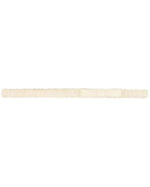 Dorothee Schumacher Feminine Edge Stretch-Leather Belt - White