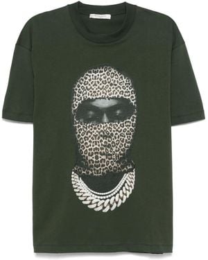 ih nom uh nit Leopard Mask T-Shirt - Grün