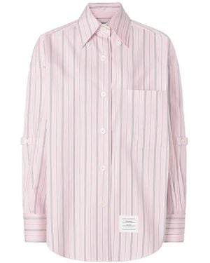 Thom Browne Striped Shirt - Pink