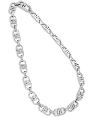 Liu Jo Logo-Embellished Necklace - Metallic