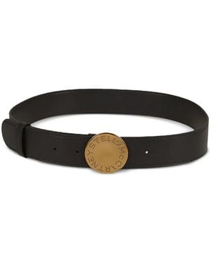 Stella McCartney Perforated-Plaque Belt - Black