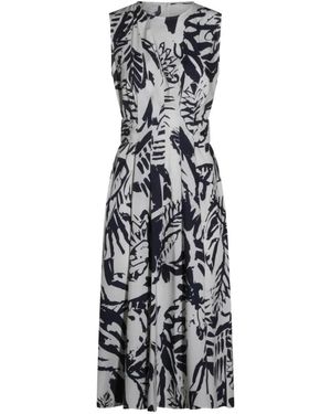 Antonelli Button Floral Print Dress - White