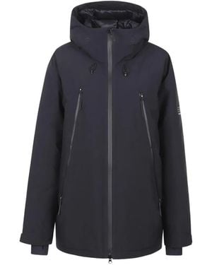 MM6 by Maison Margiela Hooded Zip Coat - Blue
