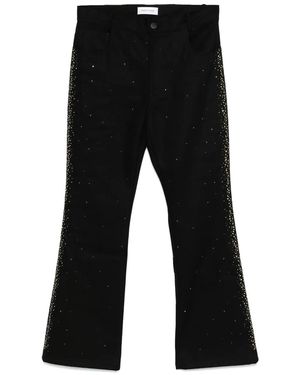 Ernest W. Baker Golden Roses Studded Jean in Black for Men | Lyst 