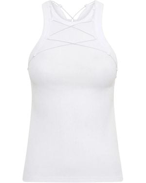 Dion Lee Lock Drawstring Tank Top - White