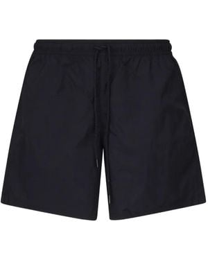 Fay Elastic-Waistband Welt-Pocket Swim Shorts - Blue