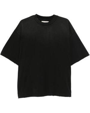 Paura Costa Distressed T-Shirt - Black