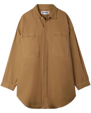 Sunnei オーバーサイズ シャツ - ナチュラル