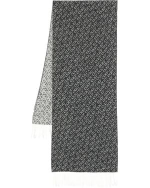Cult Patterned Scarf - Gray