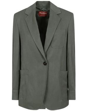 Max Mara Chic Contemporary Mini Jacket For - Grey