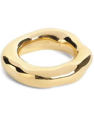 Jil Sander Irregular-Edges Ring - Metallic