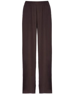 Kangra Pantalones Palazzo Con Cinturilla Elástica - Morado