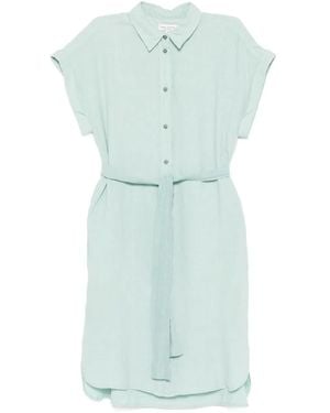 Marc O' Polo Belted Shirt Mini Dress - Blue