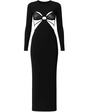 Amazuìn Dhemi Lace Cutout Dress - Black