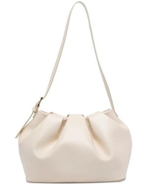 THEMOIRÈ Athena Gathered Shoulder Bag - Natural