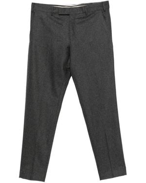 PT Torino Pressed-Crease Tailored Trousers - Grey