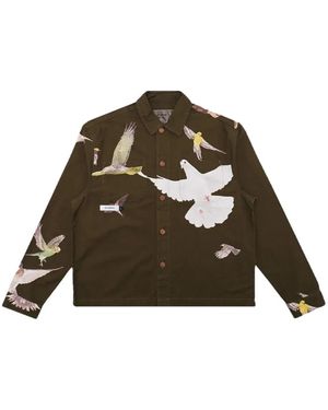 Students Golf Windmill Chore Shirt - Green