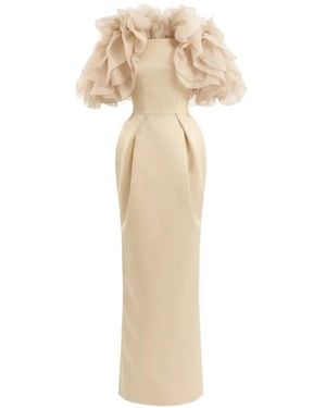 Gemy Maalouf Ruffled Strapless Dress - White