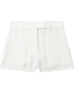 Helmut Lang Klassische Shorts mit hohem Bund - Weiß