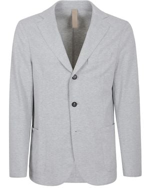 Eleventy Blazer Con Revers A Lancia - Grigio