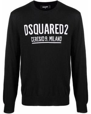 DSquared² ディースクエアード ロゴ セーター - ブラック