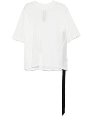 Rick Owens Asymmetrical-Hem Organic Cotton Top - White