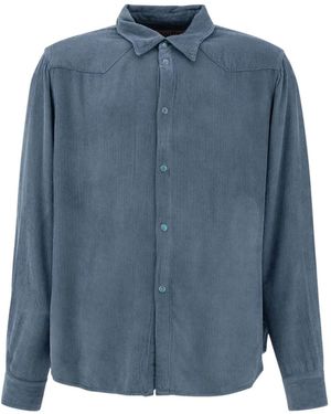 Stockholm Surfboard Club Corduroy Buttoned Shirt - Blue