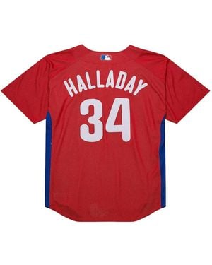 Mitchell & Ness Haut Phillies 2010 Roy Halladay - Rouge