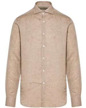Canali Buttoned Shirt - Natural