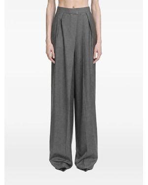 Petar Petrov Flash Cut Palazzo Trousers - Grey
