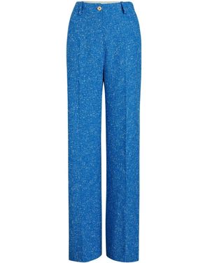 Patou Iconic Tweed Trousers - Blue