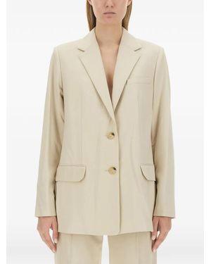 Helmut Lang Blazer À Simple Boutonnage - Natural