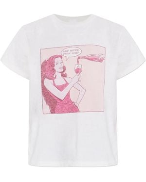 RE/DONE Printed T-Shirt - Pink