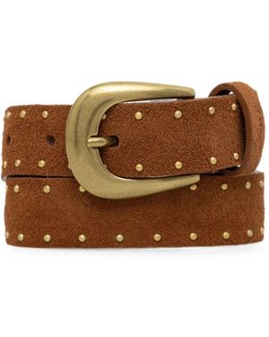Levi's Studded Suede Belt - Brown