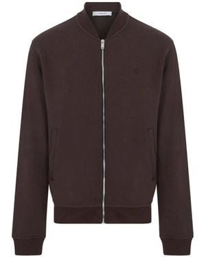 MEGUSTA Logo-Embroidered Zipped Jacket - Brown