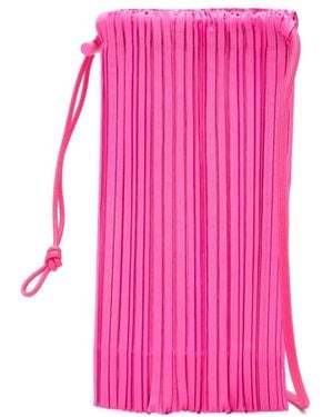Pleats Please Issey Miyake Bandolera Dewdrop Plisada - Rosa
