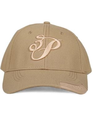 3.PARADIS 3P Cursive Logo-Embroidered Cap - Natural