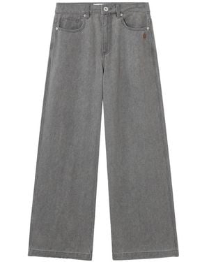 Chocoolate Logo-Patch Five-Pocket Jeans - Grey