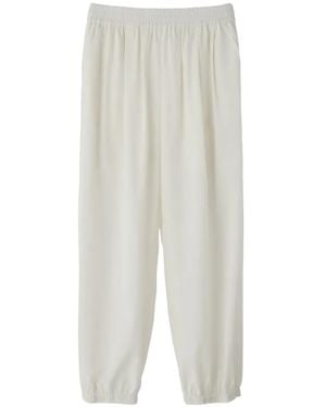 RECTO. Elasticated-Waist Track Pants - White
