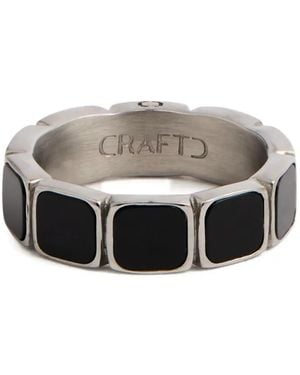 C.r.a.f.t Anillo con detalle de piedra - Gris