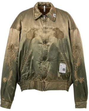 Maison Mihara Yasuhiro Embroidered Bomber Jacket - Green