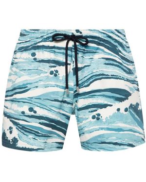 Maison Kitsuné X Vilebrequin Moorise トランクス水着 - ブルー