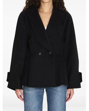 Chloé Abrigo con cuello esmoquin - Negro