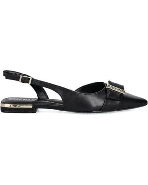 DKNY Slingback Ballerina's Met Gesp - Zwart