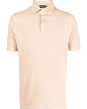 Dell'Oglio Short-Sleeved Polo Shirt - Natural
