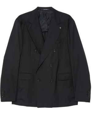 Tagliatore Double-Breasted Suit - Black