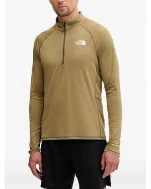 The North Face T-Shirt Zippé À Logo Imprimé - Green